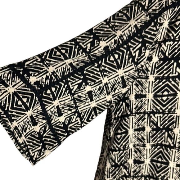 Lucky Brand 3X Top Shirt Womens Plus Size Black Aztec Print Flowy Boho NWOT - Picture 5 of 11